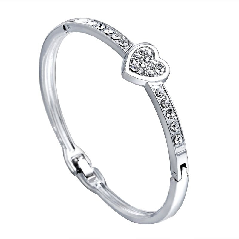 Pulsera de acero inoxidable con brillates