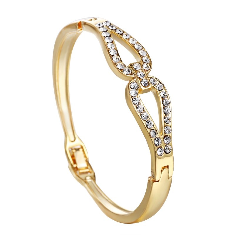 Pulsera de acero inoxidable con brillates