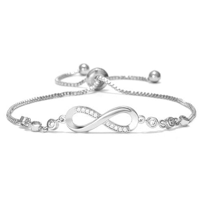 Pulsera metálica símbolo infinito