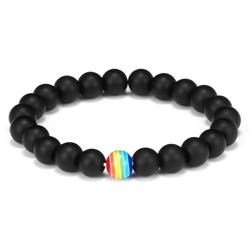 Pulsera esferas negras