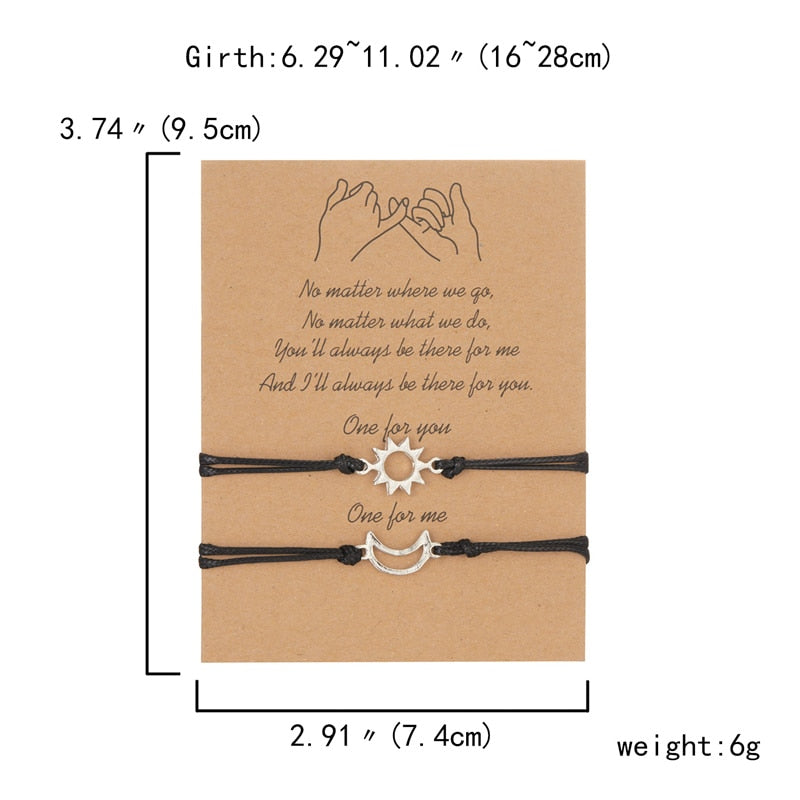 Pulseras para parejas (2 unid.)