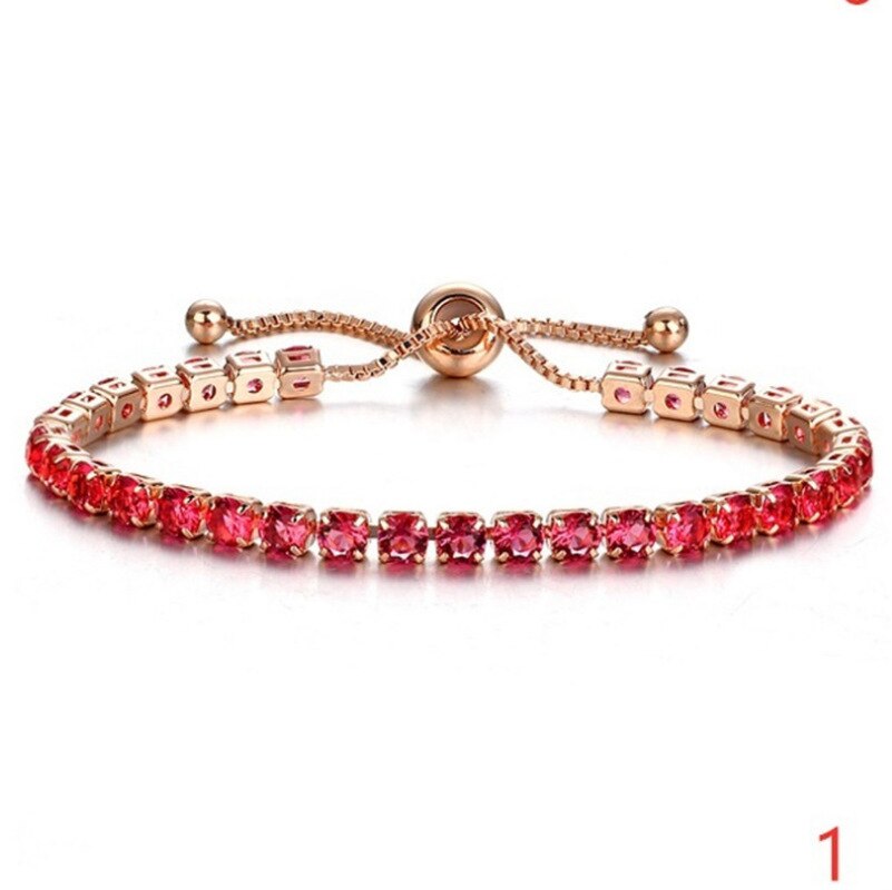 Pulsera de cristal ajustable